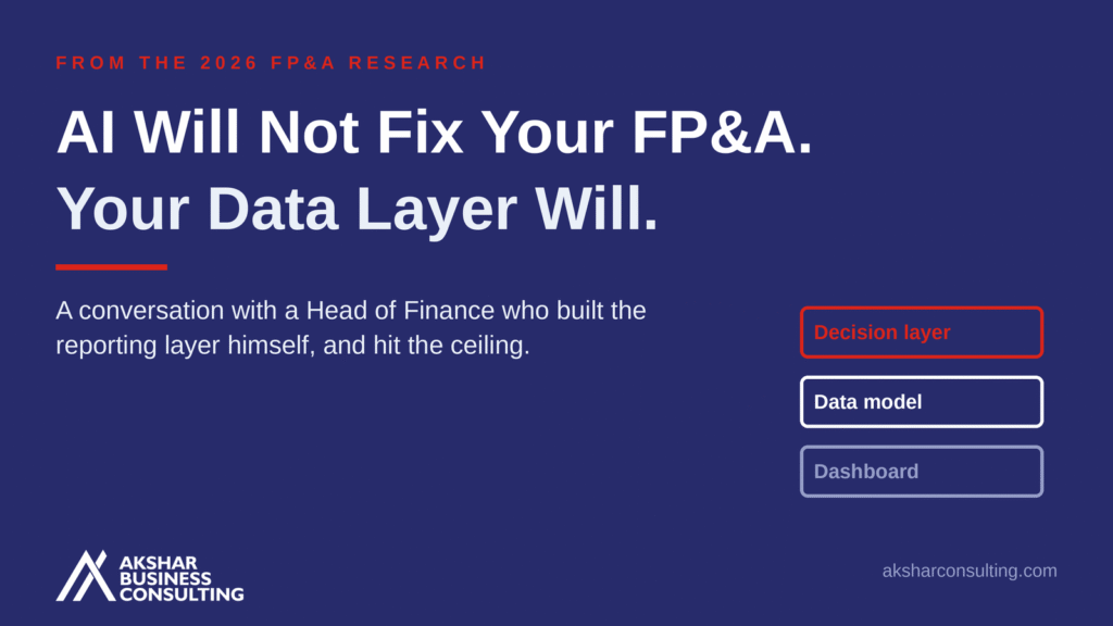 AI Will Not Fix Your FP&A. Your Data Layer Will.